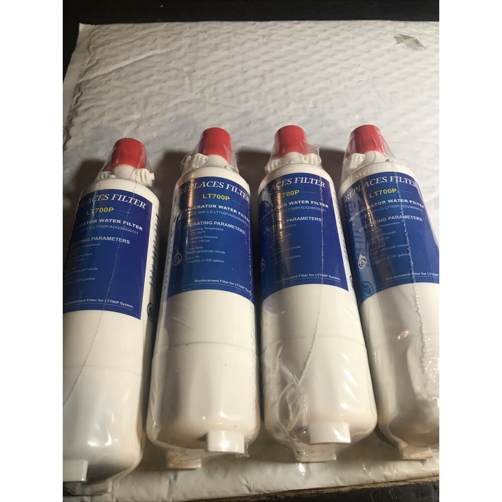 Refrigerator Water Filter, Replacement for LG® LT700P®, Pack of 4